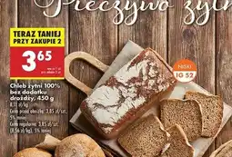 Biedronka Chleb żytni bez drożdży oferta