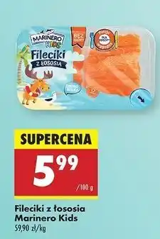 Biedronka Fileciki z łososia Marinero Kids oferta