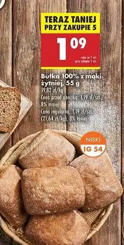 Biedronka Bułka z mąki żytniej oferta