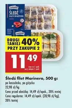 Biedronka Filety śledziowe po kaszubsku Marinero oferta