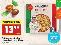 Biedronka Makaron fettuccine z truflą i polędwiczką Makłowicz I Synowie oferta