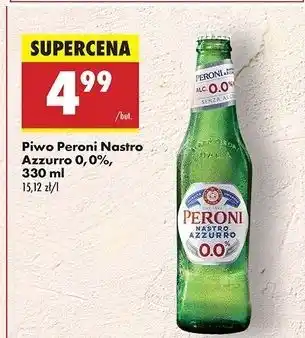 Biedronka Piwo Peroni Nastro Azzurro 0.0% oferta