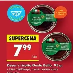 Biedronka Deser ricotta z sosem owoców leśnych Gustobello oferta