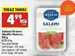 Biedronka Salami Kraina Wędlin Nature oferta