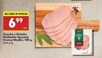 Biedronka Szynka z zalasku Kraina Wędlin Podlaskie Specjały oferta
