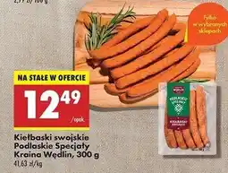 Biedronka Kiełbaski swojskie Kraina Wędlin Podlaskie Specjały oferta