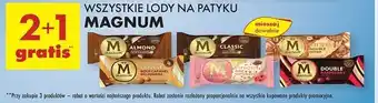 Biedronka Lód raspberry Algida Magnum Double oferta