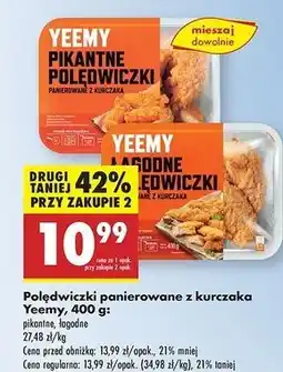 Biedronka Polędwiczki z kurczaka pikantne Yeemy oferta