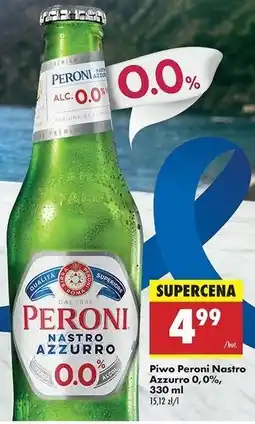 Biedronka Piwo Peroni Nastro Azzurro 0.0% oferta
