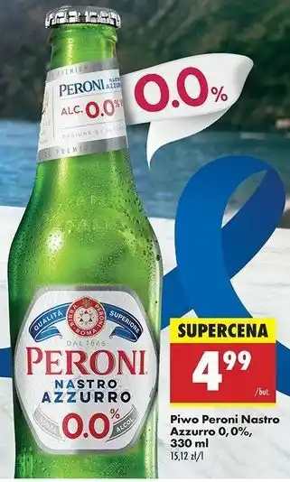 Biedronka Piwo Peroni Nastro Azzurro 0.0% oferta