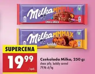 Biedronka Czekolada bubbly caramel Milka Mmmax oferta