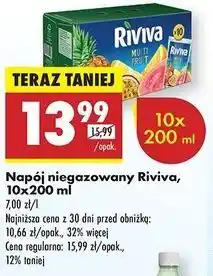 Biedronka Napój multifruit Riviva oferta