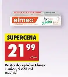 Biedronka Pasta do zębów dla dzieci w wieku 6-12 lat Elmex Junior oferta