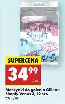 Biedronka Maszynka do golenia Gillette Simply Venus 3 oferta
