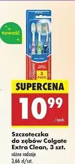 Biedronka Szczoteczka do zębów średnia Colgate Extra Clean oferta