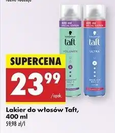 Biedronka Lakier do włosów Taft Ultra oferta