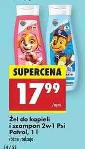 Biedronka Żel pod prysznic i szampon 2w1 dla dzieci psi patrol chase oferta