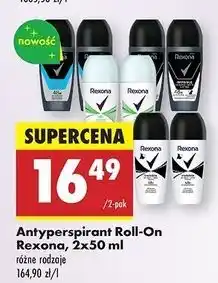 Biedronka Dezodorant invisible black & white Rexona Men Invisible oferta