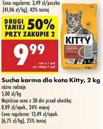 Biedronka Karma dla kota z wołowiną i warzywami Kitty oferta