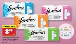 Biedronka Tampony mini Femina Comfort oferta