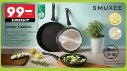 Biedronka Komplet patelnii 20 cm + 24 28 Smukee oferta