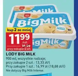 Stokrotka Optima Big Milk Lody smak śmietankowo waniliowy 900 ml oferta
