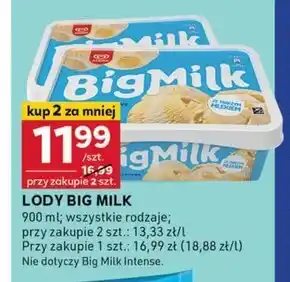 Stokrotka Optima Big Milk Lody smak śmietankowo waniliowy 900 ml oferta