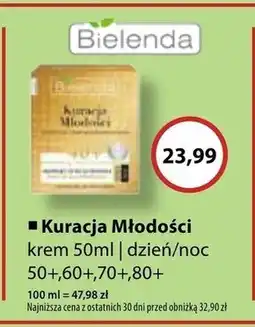 Drogeria alicja Bielenda Kuracja Młodości 50+ Liftingujący krem przeciwzmarszczkowy na dzień noc 50 ml oferta