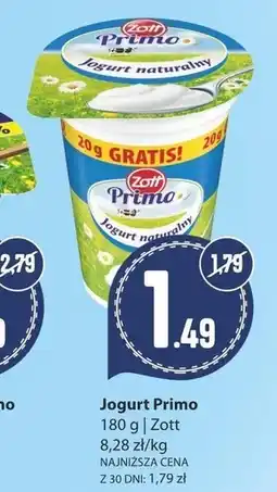 Społem Zott Primo Jogurt naturalny 180 g oferta