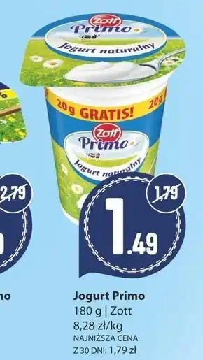 Społem Zott Primo Jogurt naturalny 180 g oferta