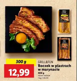 Lidl Boczek wieprzowy w marynacie paprykowej plastry Grill and fun oferta