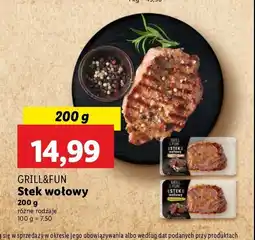 Lidl Stek wołowy w marynacie truflowej Grill and fun oferta