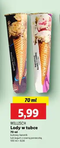 Lidl Lody jogurt z czarną porzeczką Willisch oferta
