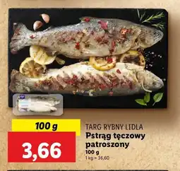 Lidl Pstrąg tęczowy patroszony Rybny targ lidla oferta