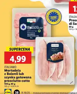 Lidl Mortadela bologna Italiamo oferta