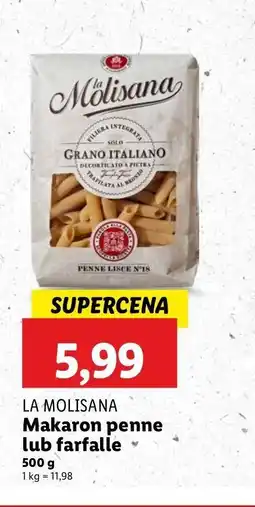 Lidl Makaron rurki La molisana oferta