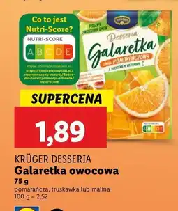 Lidl Galaretka pomarańczowa Kruger oferta