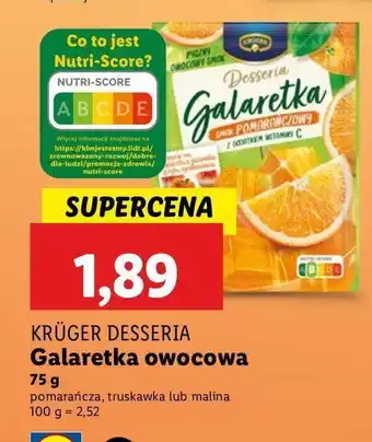 Lidl Galaretka pomarańczowa Kruger oferta