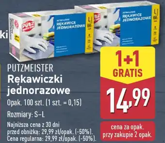 ALDI PUTZMEISTER Rękawiczki jednorazowe oferta
