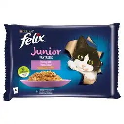 Maxi Zoo Felix Fantastic Junior Karma dla kociąt wybór smaków w galaretce 340 g (4 x 85 g) oferta