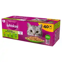 Maxi Zoo Whiskas Mokra karma dla dorosłych kotów mix smaków galaretka 3,40 kg (40 x 85 g) oferta