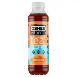 Netto Oshee Vitamin Black Tea Zero Niegazowany napój herbaciany o smaku brzoskwiniowym 555 ml oferta