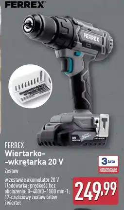 ALDI FERREX Wiertarko-wkrętarka 20 V oferta