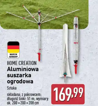 ALDI HOME CREATION Aluminiowa suszarka ogrodowa oferta