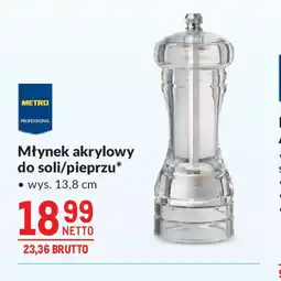 Makro Młynek akrylowy do soli/pieprzu oferta