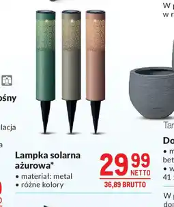 Makro Lampka solarna ażurowa oferta