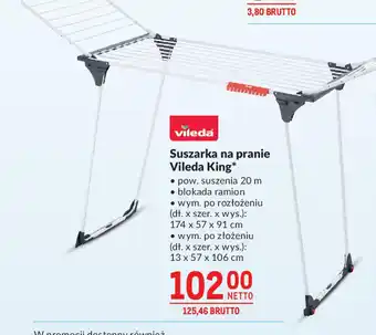 Makro Suszarka na pranie Vileda King oferta