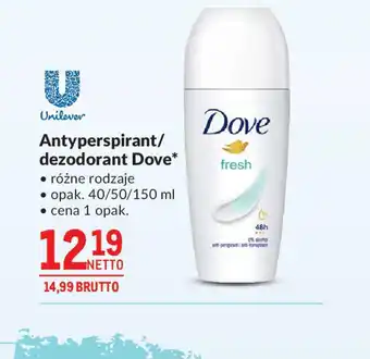 Makro Antyperspirant/dezodorant Dove oferta