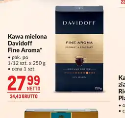 Makro Kawa mielona Davidoff Fine Aroma oferta