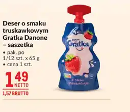 Makro Deser o smaku truskawkowym Gratka Danone oferta